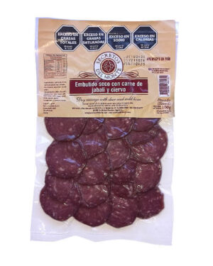 salame jabali ciervo, feteado